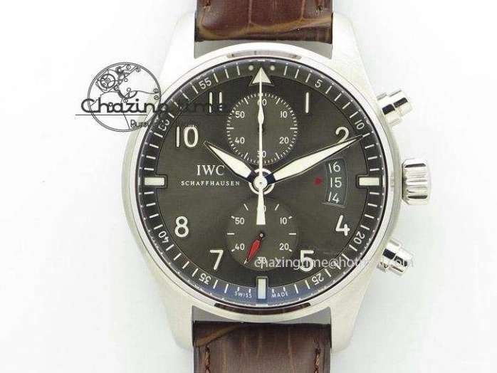 MIROTIME 0313 Portofino 37mm RG V7F 1:1 Best Edition Gray Dial on Deep Brown Leather Strap A SunProtective 7090